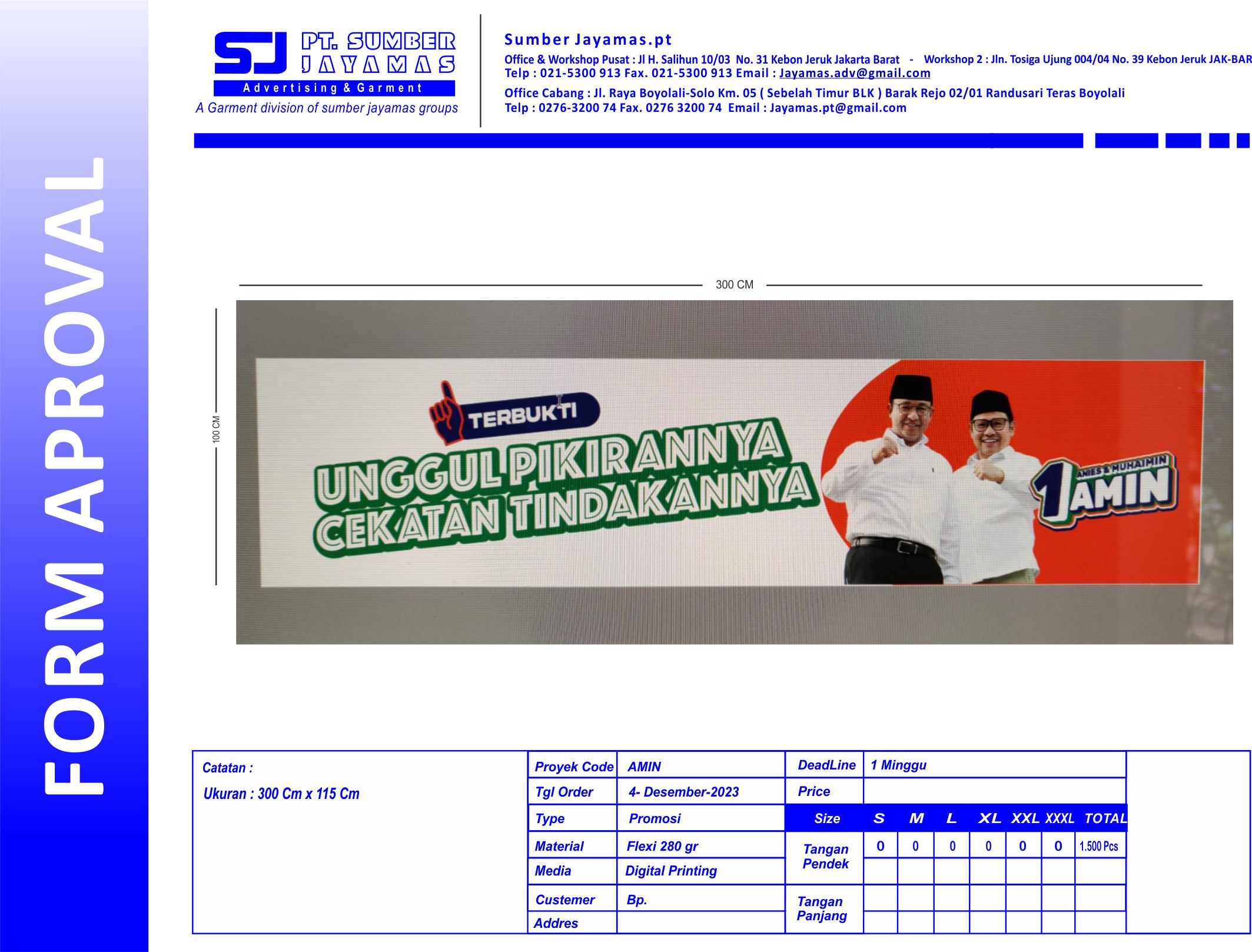 Spanduk Bendera – Sujay